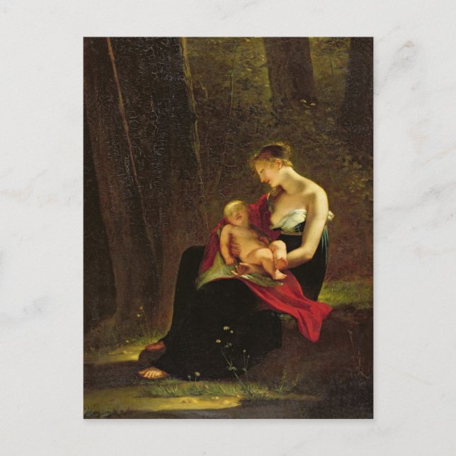 Postal La Madre Feliz (Anverso)