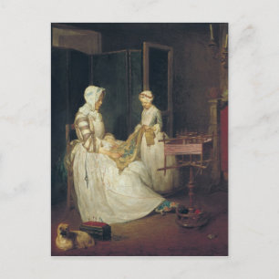 Postal La madre laboriosa, c.1740