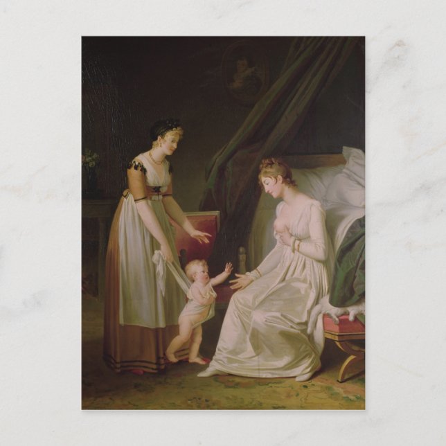 Postal La madre lactante (Anverso)