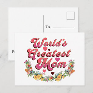Postal La madre más grande del mundo floral