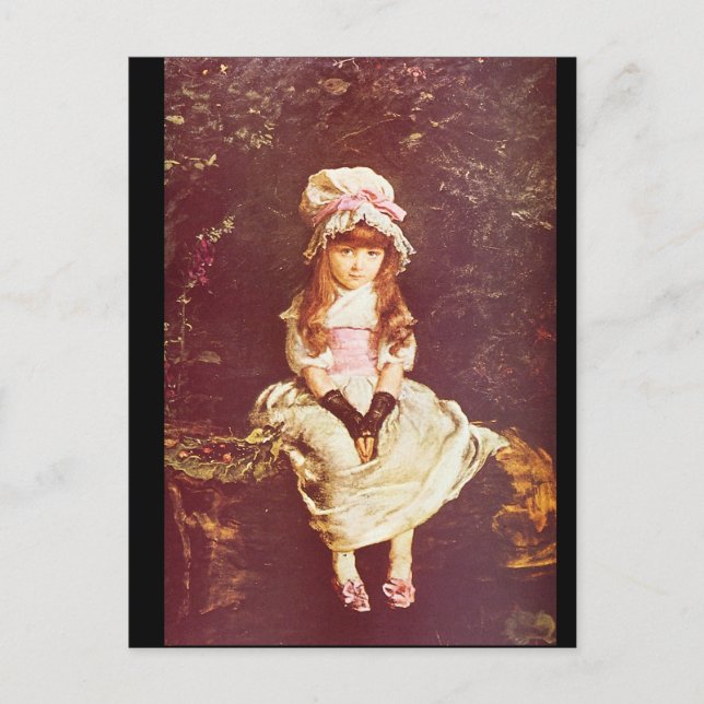 Postal La maduración del cerezo', Sir John Everett_Portra (Anverso)