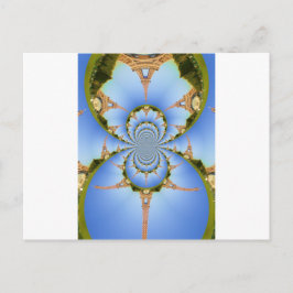 Postal La magia de París: Diseño geométrico de la Torre E