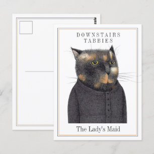Postal LA MAID CAT Postcard DE LADY