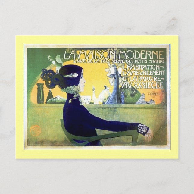 Postal La Maison Moderne Art Noveau (Anverso)