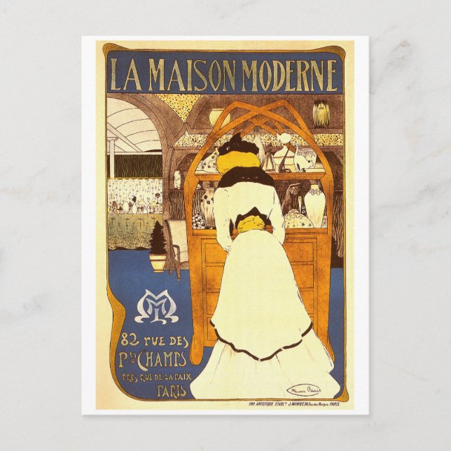 Postal La Maison Moderne, Maurice Biais (Anverso)