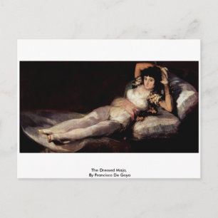 Postal La Maja Vestida, De Francisco De Goya