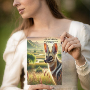 Postal La majestuosa bestia de Aardwolf recorre la prader
