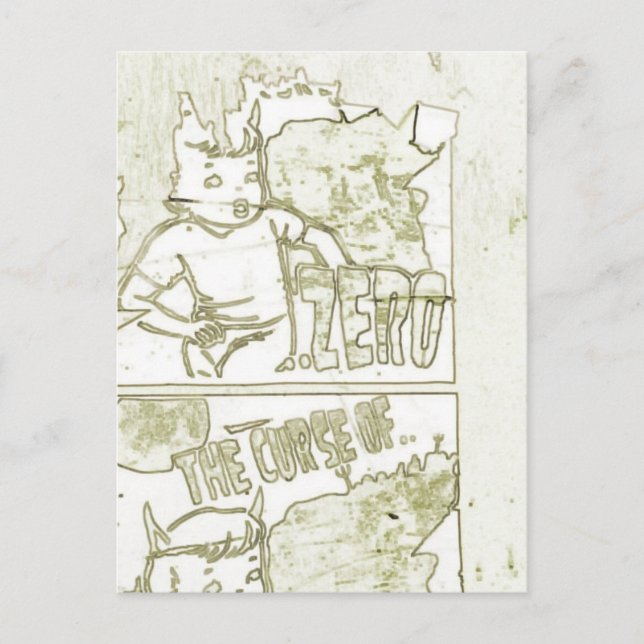 Postal La maldición de cero (Anverso)