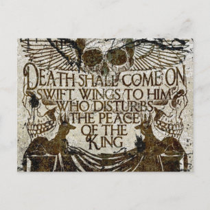 Postal La maldición del faraón