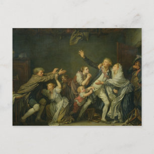 Postal La maldición del padre o el hijo ingrato, 1777