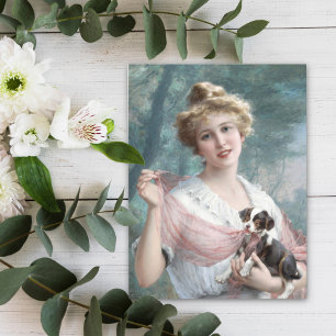 Postal La maliciosa cachorra de Emile Vernon