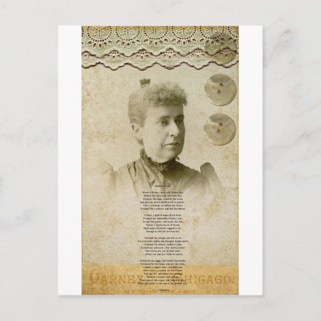 Postal La mamá de mamá (Anverso)