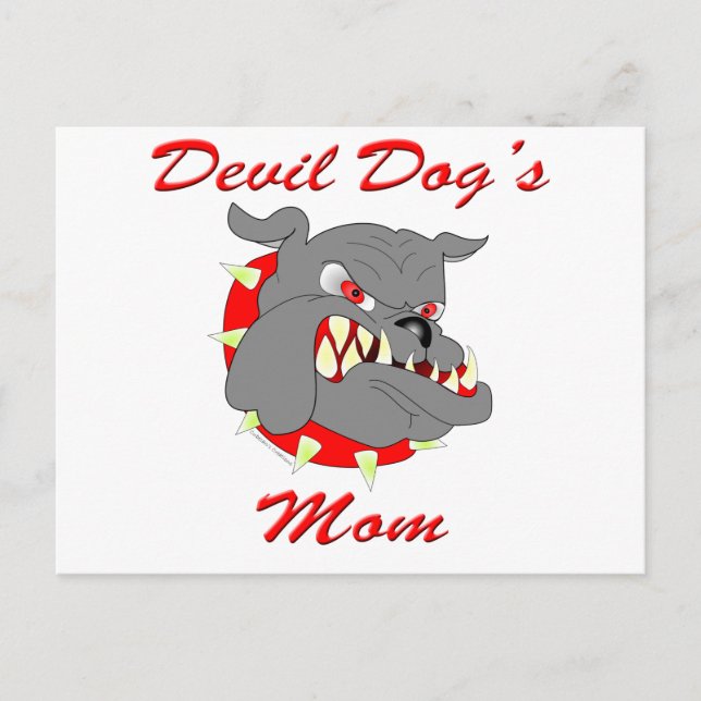 Postal La mamá del perro malvado del USMC (Anverso)