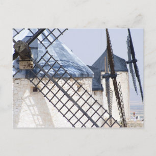 Postal La Mancha, España. La famosa inclinación de don Qu