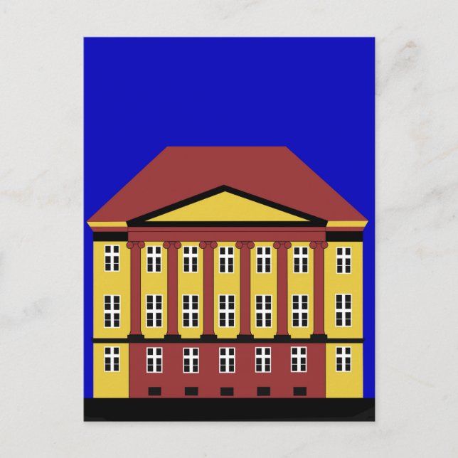 Postal La Manison de Erich Erichsen en Copenhague (Anverso)