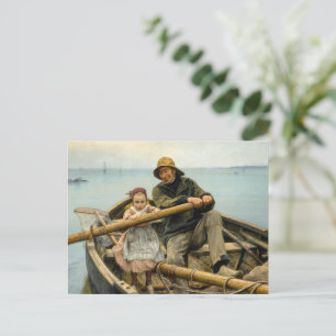 Postal La mano de ayuda, 1881 por Emile Renouf