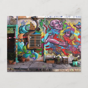 Postal La mano del artista