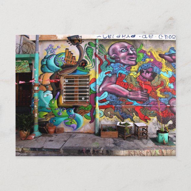 Postal La mano del artista (Anverso)