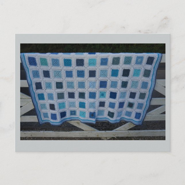 Postal La manta de cruces de Blues (Anverso)