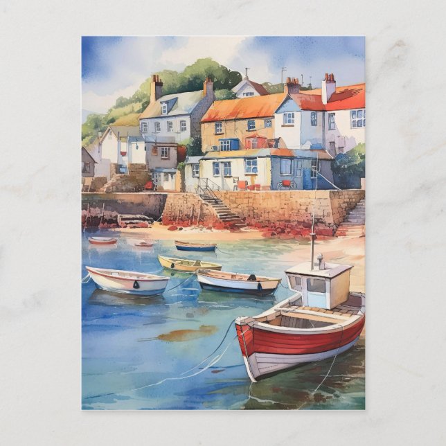 Postal La Marea Está Fuera En El Puerto (Anverso)