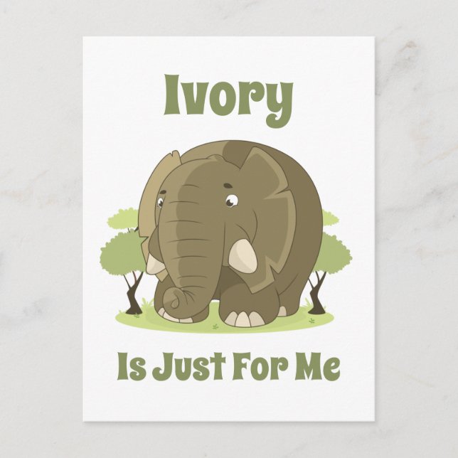 Postal La marfil es sólo para mí (Anverso)