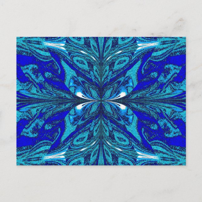 Postal La mariposa azul (Anverso)