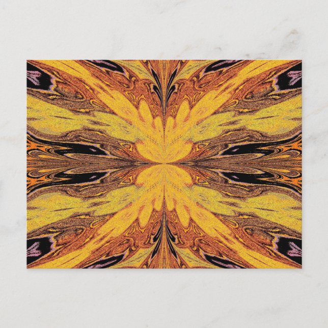 Postal La mariposa de arena (Anverso)