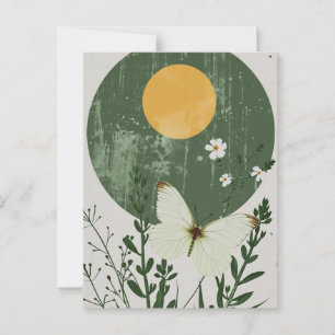 Postal La mariposa en los bosques