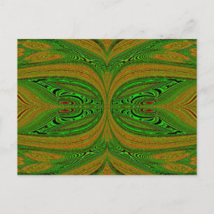 Postal La mariposa verde