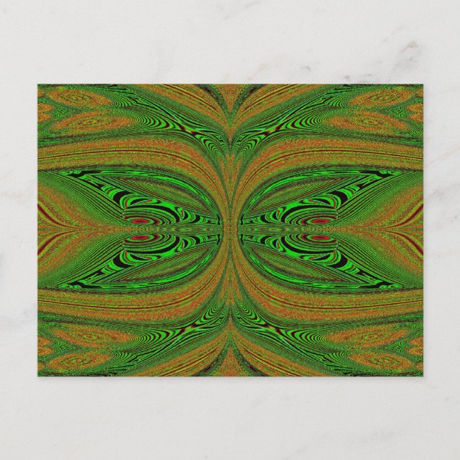 Postal La mariposa verde (Anverso)