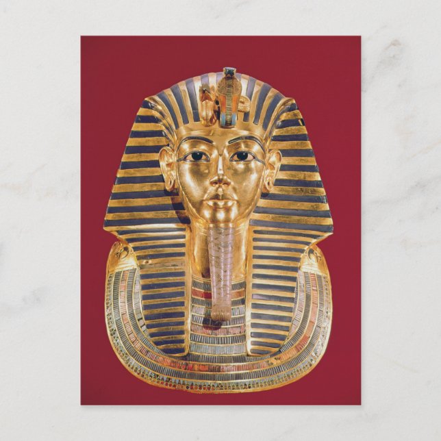 Postal La máscara funeraria de Tutankhamun (Anverso)