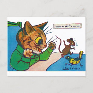 Postal La mascota Dreamland, Louis Wain