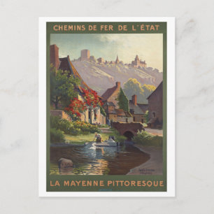 Postal La Mayenne Pittoresque Francia Vintage