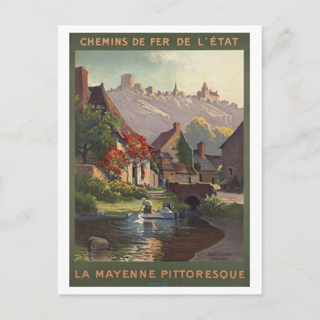 Postal La Mayenne Pittoresque Francia Vintage (Anverso)