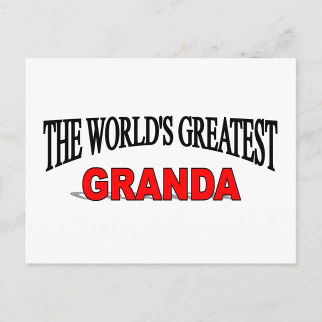 Postal La mayor abuela del mundo (Anverso)