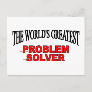 Postal La mayor solución de problemas del mundo