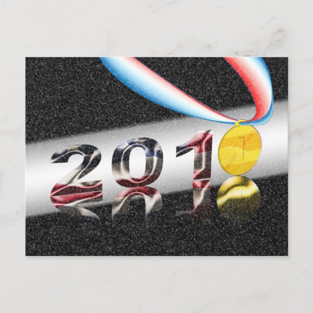 Postal La medalla de oro de Estados Unidos (Anverso)