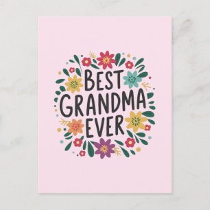 Postal La mejor abuela del mundo