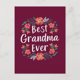 Postal La mejor abuela del mundo