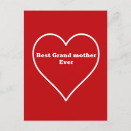 Postal La mejor abuela del mundo