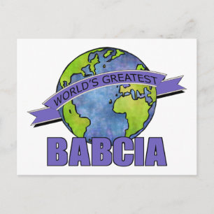 Postal La mejor Babcia del mundo
