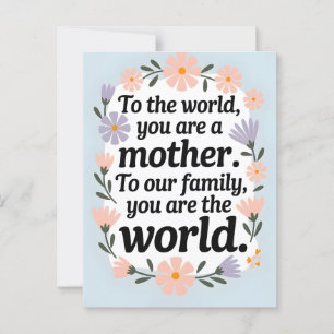 Postal La mejor cita del Día de la Madre con flores de ma