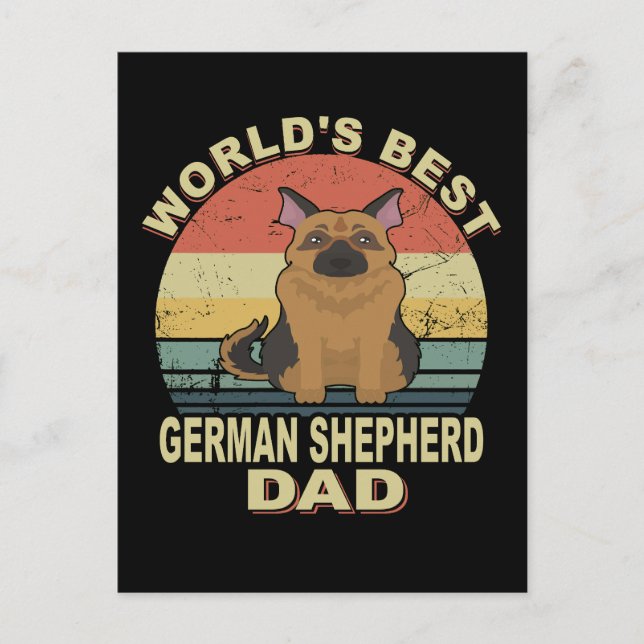 Postal La mejor cosecha de pastores alemanes del mundo (Anverso)