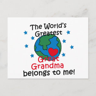 Postal La mejor gran abuela me pertenece