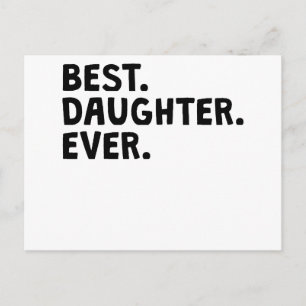 Postal La mejor hija de todos los tiempos
