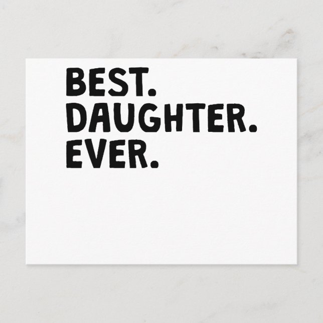 Postal La mejor hija de todos los tiempos (Anverso)