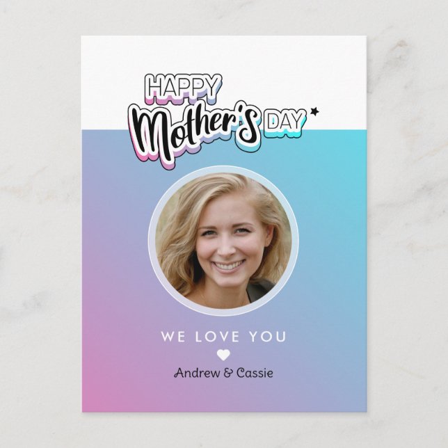 Postal La mejor madre de todos los tiempos (Anverso)