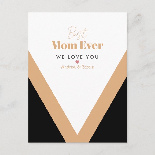 Postal La mejor madre de todos los tiempos (Anverso)