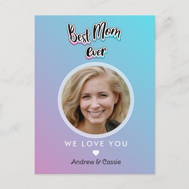 Postal La mejor madre de todos los tiempos (Anverso)