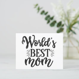 Postal La mejor madre del mundo - Día de la Madre